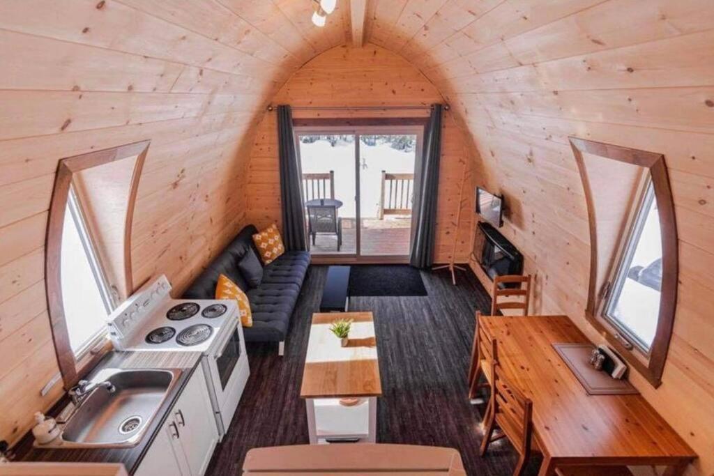 Chalet Alice A Louer Avec Spa Mauricie Saint-Alexis-des-Monts Exterior foto
